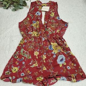 NWT Multi Color Floral Zaful Romper